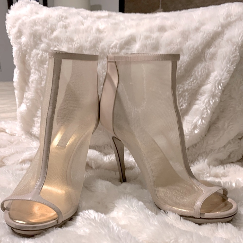 COPY - BCBG sheer bootie heel